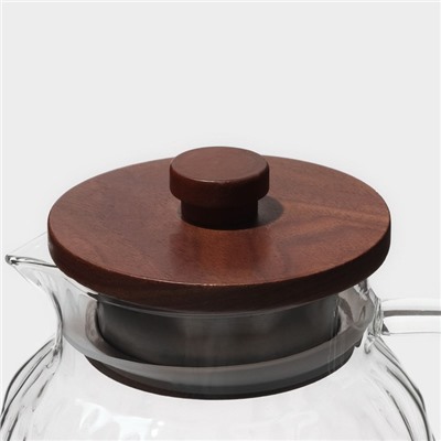 Кувшин для воды «Агат», 1.8 л, 12×22.5 см, стекло, прозрачный