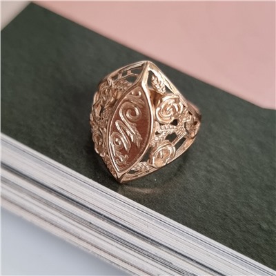 Кольцо уценка коллекция "Дубай", покрытие: позолота, 2, р-р 18, арт. 217.055-18