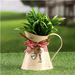 Кашпо «Ведерко Рустад», 10×13×13 см, бежевое