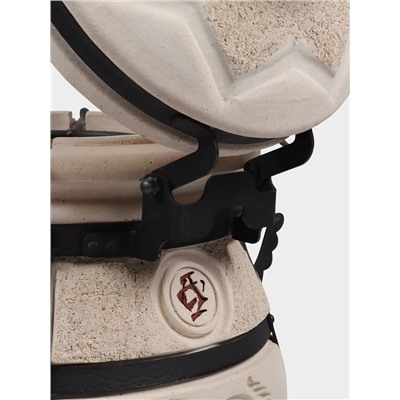 Тандыр «СамОбжар» с откидной крышкой, h=98 см, d=52 см, 97 кг, 12 шампуров, кочерга, совок