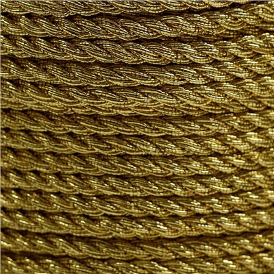 Нить для плетения, d=4 мм, 15±1 м, цвет золотой