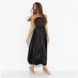 Юбка с эффектной драпировкой, Талия решает (черная)