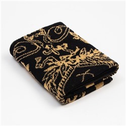 Полотенце именное махровое Этель «Артем», 50×90 см, 100% хлопок, 420 г/м², чёрное