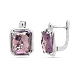 Серьги из серебра аметист, Астра2