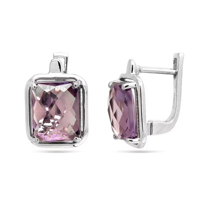 Серьги из серебра аметист, Астра2