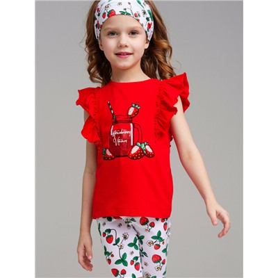 Фуфайка трикотажная для девочек (футболка)