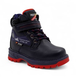 Ботинки на меху 1831-5-3 синие