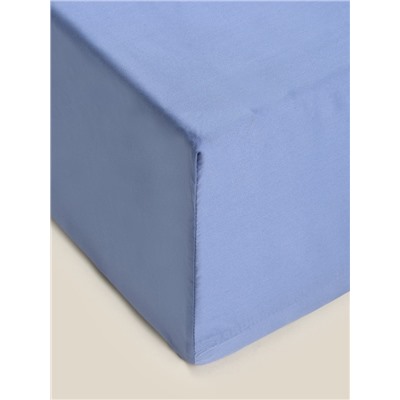 Простыня на резинке 1.5-спальная SL Home, 140×200+30 см, синяя, модал