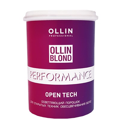 OLLIN Осветляющий порошок для открытых техник обесцвечивания волос Performance OPEN TECH  500 г
