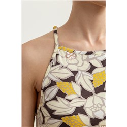 Комплект женский майка (топ), брюки Mia Cara SS23WJ318 Blanc Manger цветы