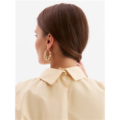 Костюм женский (рубашка, шорты) MINAKU: Enjoy, бежевый, размер 44