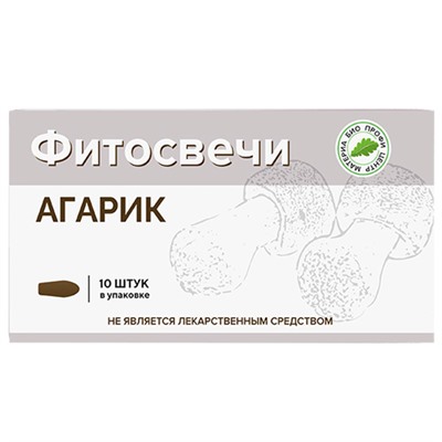Фитосвечи Агарик блистер 10 шт.