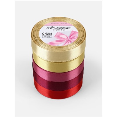 Атласная лента, набор 5 шт. «Осень», 20 мм, 23±1 м