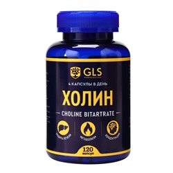 Холин GLS для мозга и похудения, 120 капсул по 400 мг