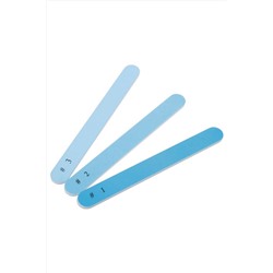 Dewal Beauty Набор пилок для полировки ногтей PL-03, 80/320/3000 грит, голубой KRISTALLER, 1108293