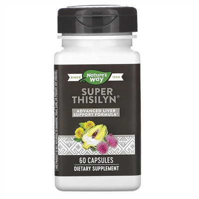 Nature's Way, Super Thisilyn, улучшенная формула для детоксикации, 60 вегетарианских капсул