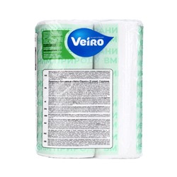 Полотенца бумажные Veiro Classic, белые, 2 слоя, 2 рулона
