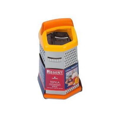 Терка шестигранная с контейнером 23см,нжс 93-AC-GR-05