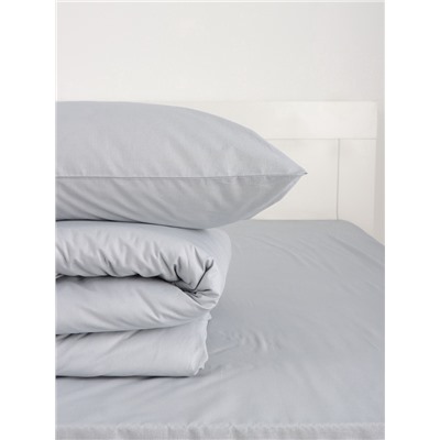 Постельное бельё 1.5-спальное «Этель», серое, бязь