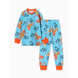 Пижама для мальчика «Мишка», голубая, рост 98 см