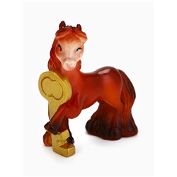 Сувенир новогодний «Лошадь с ключом 2026», 5.5×4.5 см