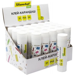 Клей-карандаш 21 гр ПВА/PVA ЭКО (2064838) SILWERHOF