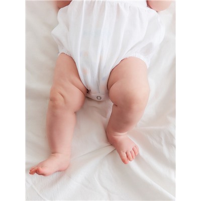 Боди для девочки с воротником MINAKU, рост 62-68 см, белое