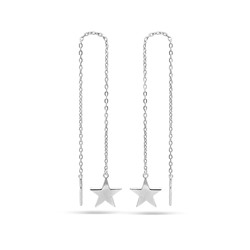 Серьги из серебра без вставки, Ю-28056р