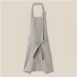 Фартук кухонный женский на завязках SL HOME Heavenly, 74×120 см, цвет небесный, 100% лён, 200 г/м²