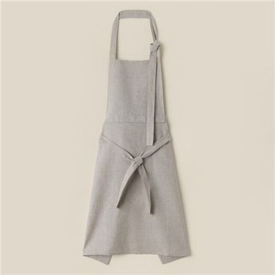 Фартук кухонный женский на завязках SL HOME Heavenly, 74×120 см, цвет небесный, 100% лён, 200 г/м²