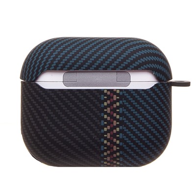 Чехол Luxo Creative для "Apple AirPods (3-го поколения)" (121) (black/blue) (231016)