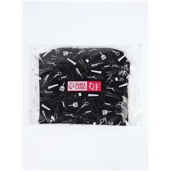 Пелерина парикмахерская, с крючком, чёрная