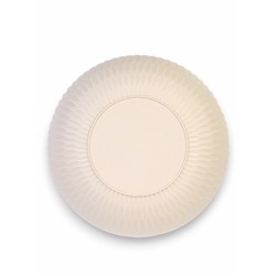 Кашпо для цветов «Жемчужина», 7 л, d=36 см, h=22 см, пластик, со вставкой, бежевое