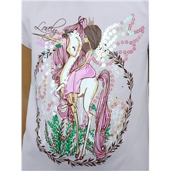 6-64-10. (Фуфайка для девочки, Лунева )