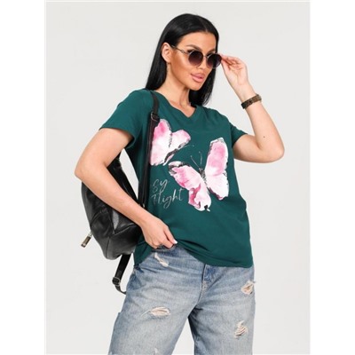 Футболка "Поликсена" (Изумрудный)