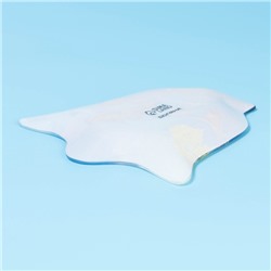 Блюдо новогоднее сервировочное Доляна «Колокольчик. Снеговик и птичка», 18×17 см, стекло