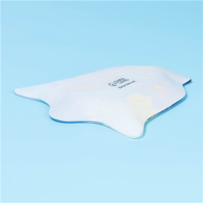 Блюдо новогоднее сервировочное Доляна «Колокольчик. Снеговик и птичка», 18×17 см, стекло