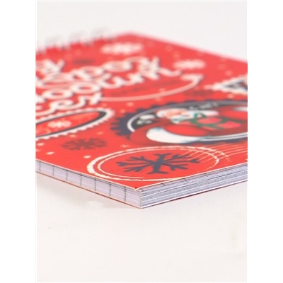 Подарочный набор новогодний, 16 ручек, 16 открыток, 16 блокнотов