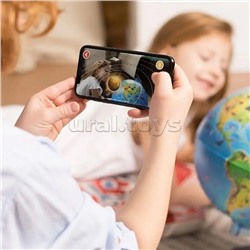 Интерактивный глобус Зоогеографический (Детский) с подсветкой 250мм от батареек.