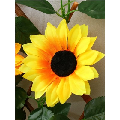 Ограждение декоративное, 35×120 см, «Подсолнухи», оттенок цветков МИКС, Greengo