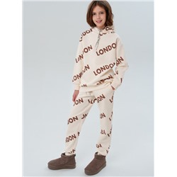 Комплект трикотажный для девочек: толстовка, брюки