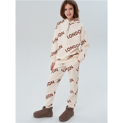 Комплект трикотажный для девочек: толстовка, брюки