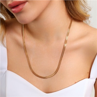 Цепочка на шею ювелирная бижутерия Итальянское золото (покрытие желтое 14к), арт.213.989