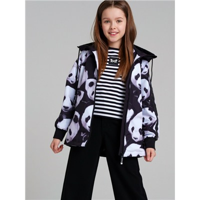 Куртка текстильная с полиуретановым покрытием для девочек (ветровка)