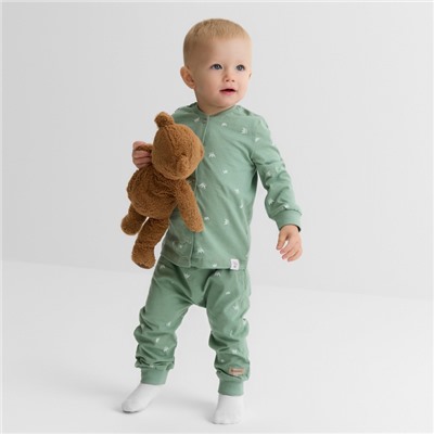 Кофточка детская MINAKU, рост 68-74 см, оливковая