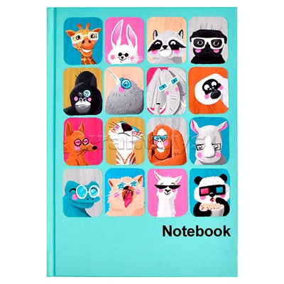 Записная книжка 80л. А6 "Мордашки" 120х170 мм, твёрдый переплёт, полноцветная п