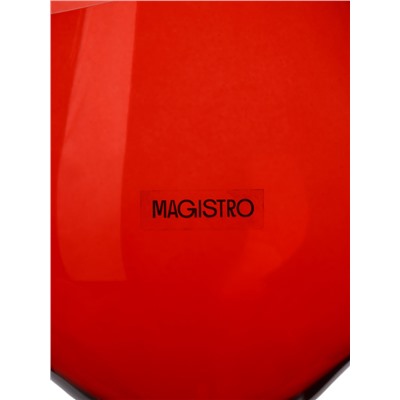 Бокал для вина Magistro «Иллюзия», 540 мл, 10×24 см, стекло, красный