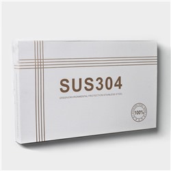 Полка откидная с держателем полотенец, 4 крючка, 58×25×13 см, хром