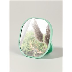 Зеркало карманное «Узор», с подставкой, 8×8 см, синее