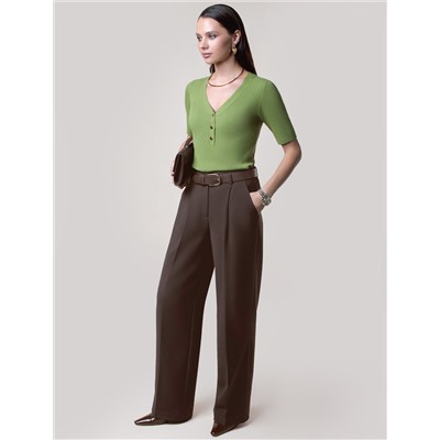 Брюки-палаццо из поливискозы